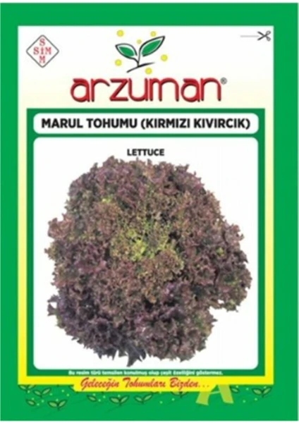 Kırmızı Kıvırcık Marul Marul 5 gr