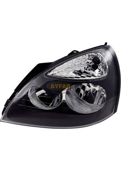 202261 Renault Clio Far Motorlu Sol Siyah Çerçeveli(2001-2005)