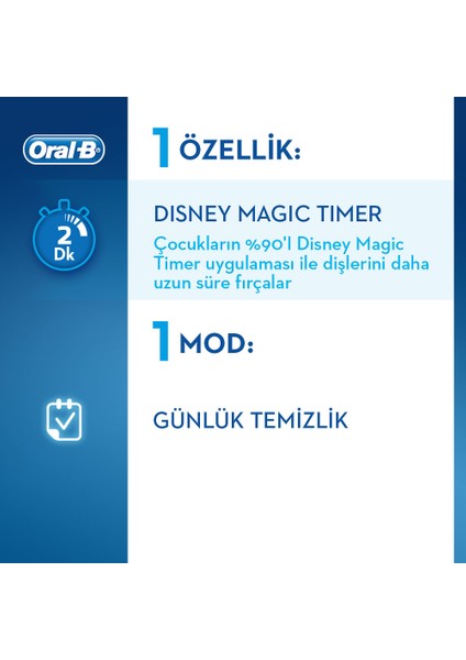 Frozen Çocuklar İçin Şarj Edilebilir Diş Fırçası (3+ Yaş)