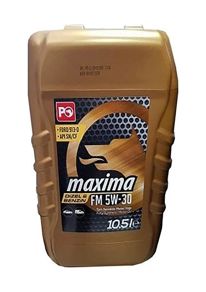 Petrol Ofisi Maxima FM 5W-30 10.5 Litre Motor Yağı ( Üretim Yılı :2023 )