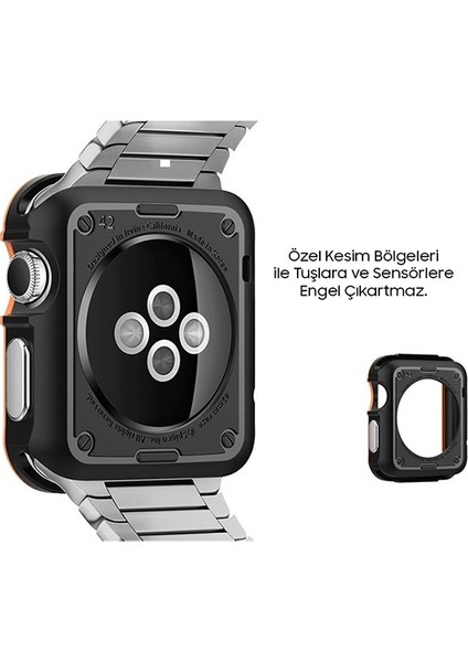 AL-31391 Apple Watch Uyumlu 4-5 40 mm Şok Darbe Önleyici Silikon Kılıf