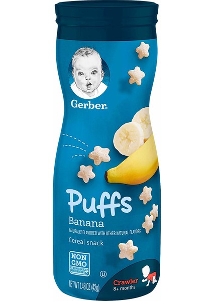 Puffs Sağlıklı Snack Atıştırmalık - Banana