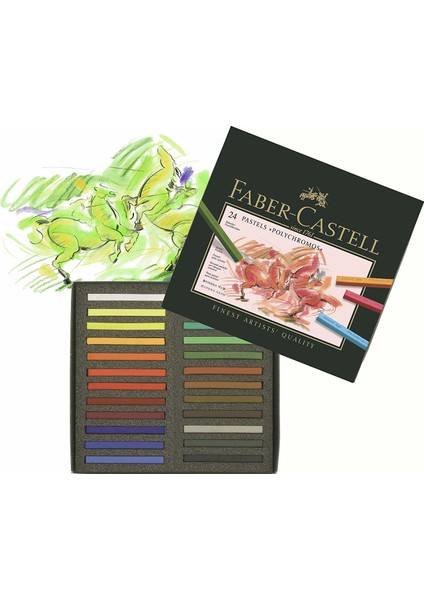 Polychromos Pastel Boya 24 Renk (Karton Kutu)