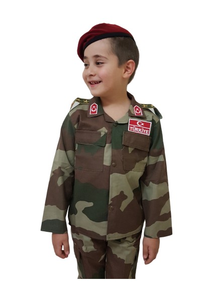 Yenidesen Çocuk Asker Komando Kıyafeti