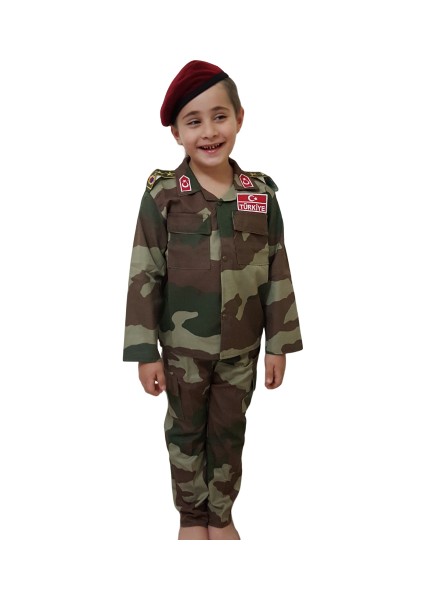Yenidesen Çocuk Asker Komando Kıyafeti