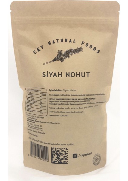 Cey Natural Foods Siyah Nohut