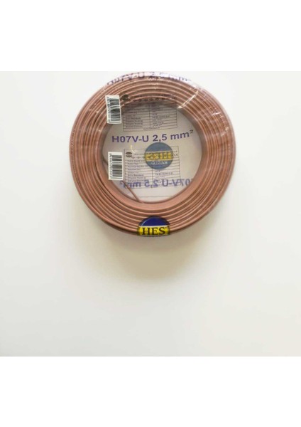Nya Kablo Tek Damar Kahverengi 2,5 mm 100 M