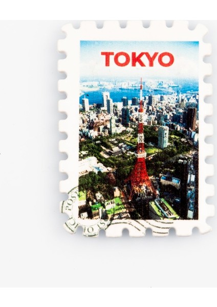 Japonya Tokyo Temalı Pul Magnet