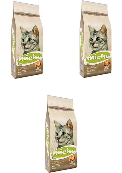 Yetişkin Kedi Maması 1,5 kg x 3 Paket