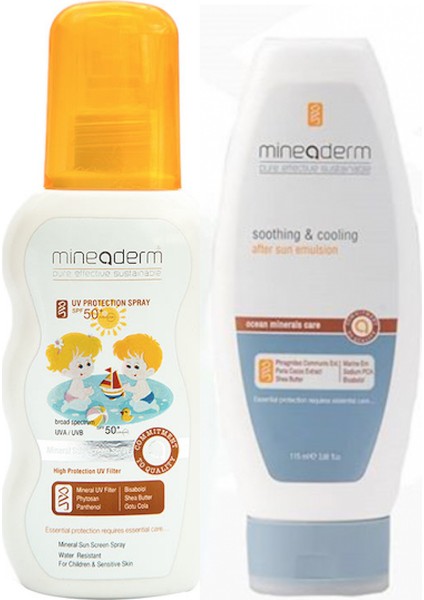 Çocuk Güneş Koruma ve Nemlendirme Kremi 200 ml + After Sun Emulsion 115 ml