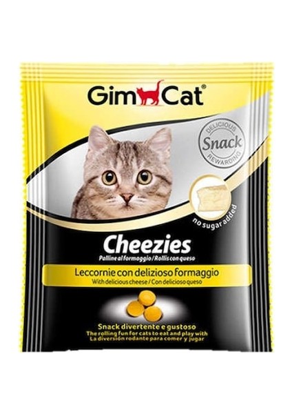 Kedi Ödül Tableti Cheezies Peynirli 10 gr x 4 Adet