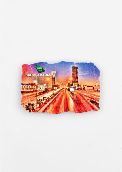 Suudi Arabistan Fresco Magnet