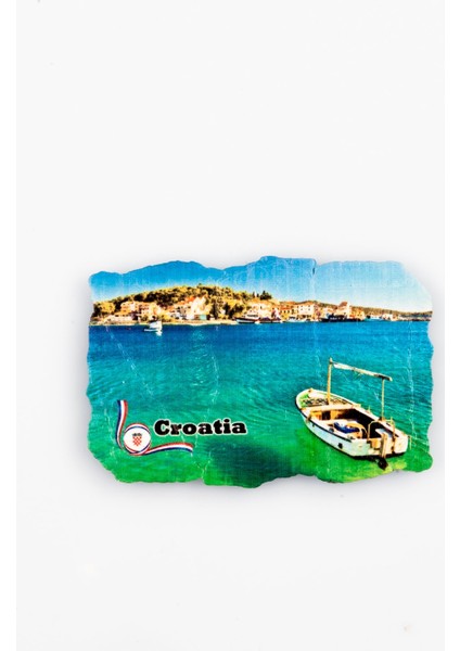 Hırvatistan Temalı Fresco Magnet