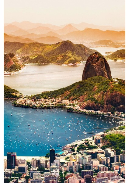 Brezilya Rio de Janeiro Temalı Oval Magnet fırsatları