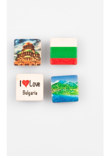 Bulgaristan Temalı Dörtlü Taş Magnet fiyatları