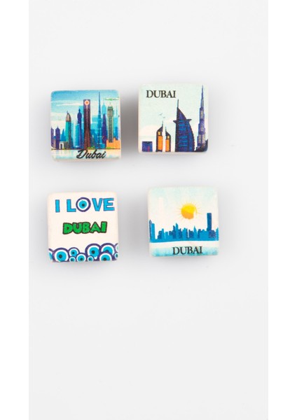 Dubai Temalı Dörtlü Taş Magnet fiyatları