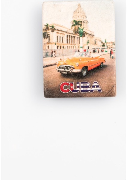 Küba Temalı Taş Magnet