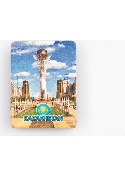 Kazakistan Temalı Taş Magnet