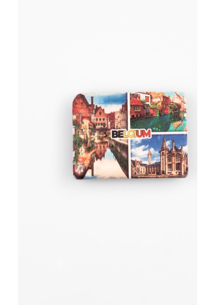 Belçika Temalı Taş Magnet