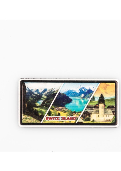 İsviçre Temalı Plaka Magnet