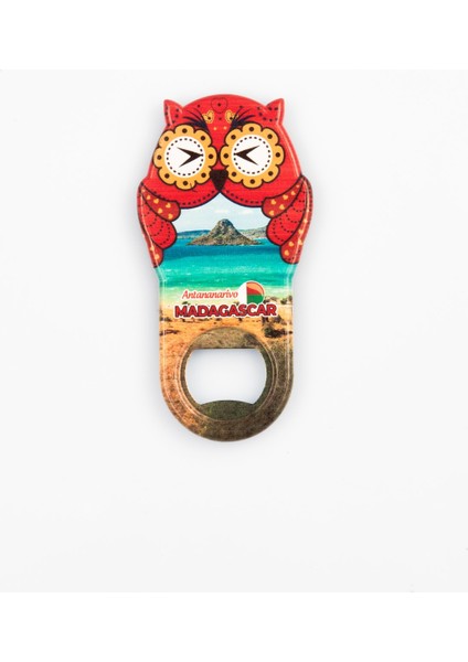 Madagaskar Temalı Baykuş Magnet Kapak Açacak