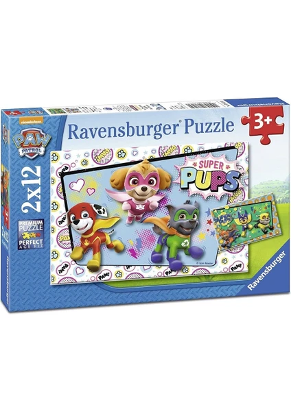 Paw Patrol 2X12 Parça Puzzle