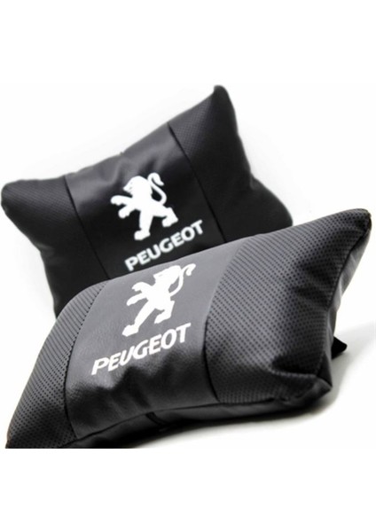 Peugeot Logolu Deri Boyun Yastığı