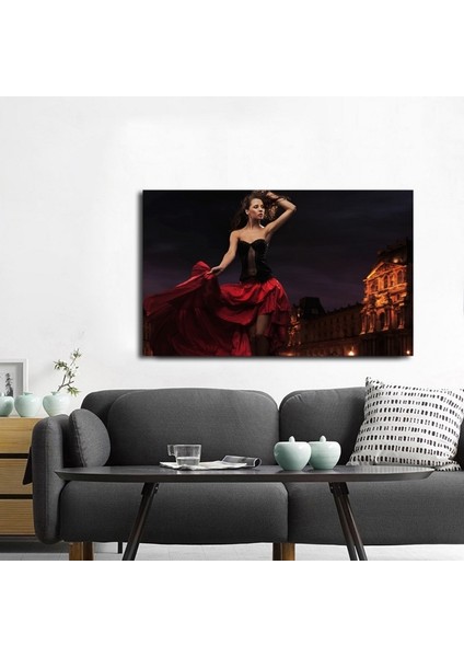 İspanyol Dansçı Kadın Fotoğraf Kanvas Tablo