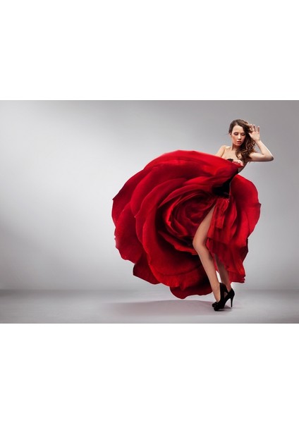 İspanyol Dansçı Kadın Fotoğraf Kanvas Tablo
