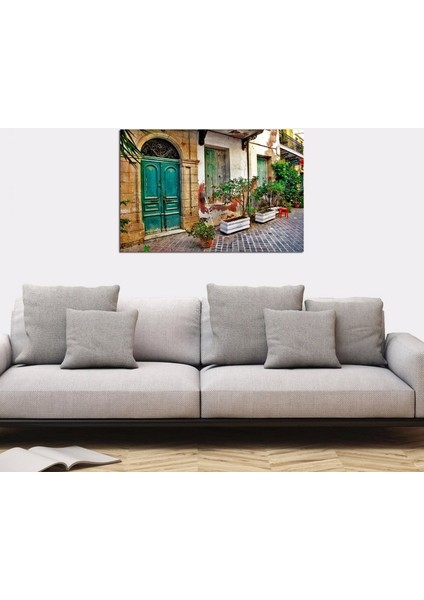 Eski Bina Girişi Fotoğraf Kanvas Tablo