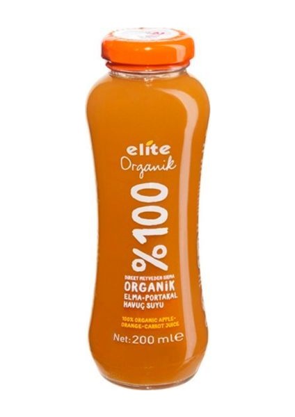 Organik Elma Portakal Havuç Suyu 200 ml