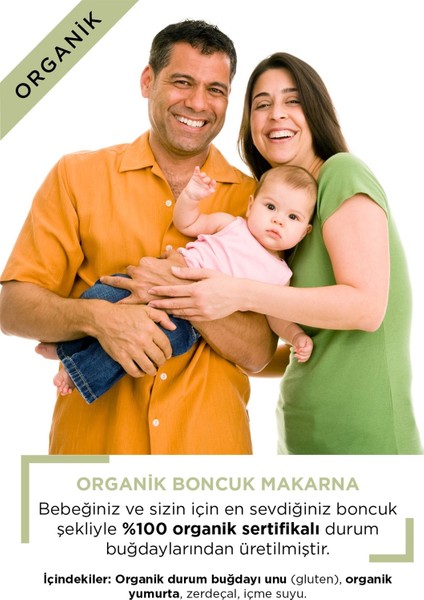Organik Boncuk Makarna 300 g