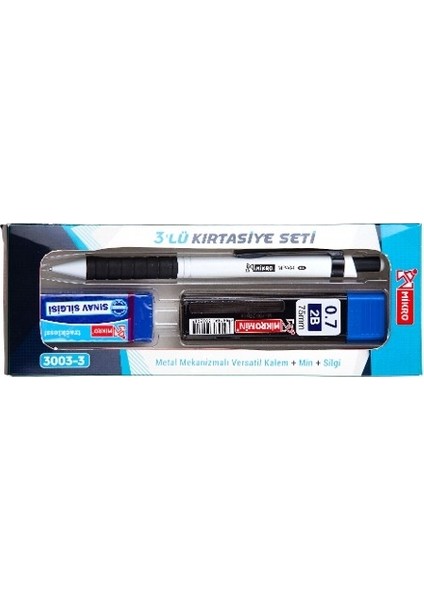 3'lü Kırtasiye Seti 0.7 mm