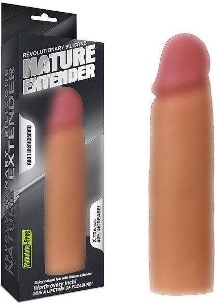 Nature-Extender Serisi Ultra Esnek Özel Silikonlu Penis Kılıfı