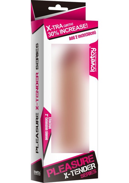 Ten Rengi 5 cm Uzatmalı Yumuşak Penis Kılıfı