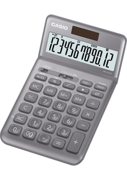 JW-200SC-GY 12 Hane Gri Masa Üstü Hesap Makinesi