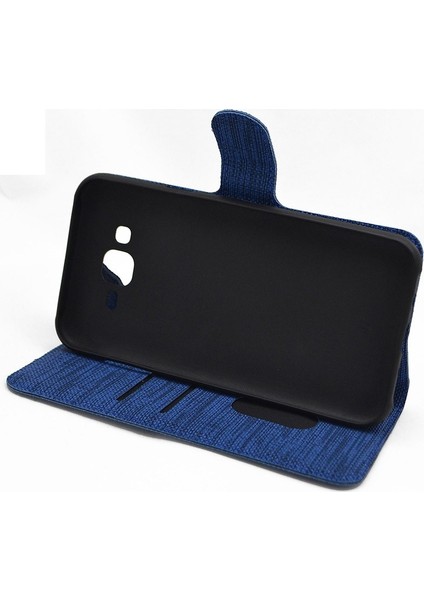 Apple iPhone 6 Plus Kartvizitli Exclusive Spor Cüzdan Kılıf Lacivert