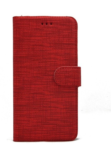 Xiaomi Redmi Note 7 Kartvizitli Exclusive Spor Cüzdan Kılıf Kırmızı