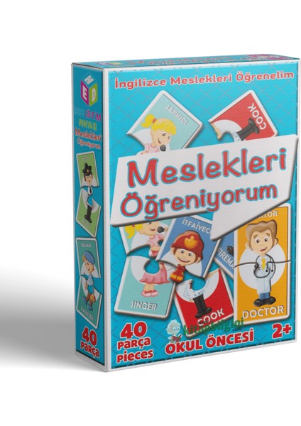 Meslekleri Öğreniyorum 2+ İngilizce Destekli