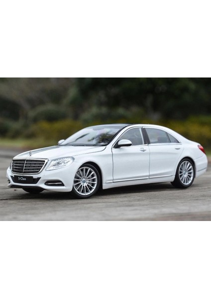1/24 Ölçek Mercedes-Benz S Class Model Araba Beyaz