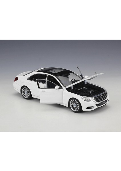 1/24 Ölçek Mercedes-Benz S Class Model Araba Beyaz