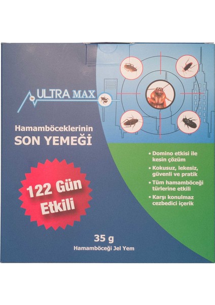 Ultramax Hamamböceği Jeli 35 gr / 3 lü Set