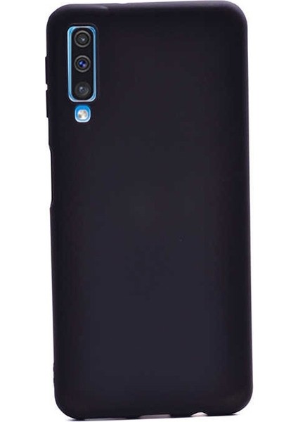 Samsung Galaxy A50s Premier Silikon Koruma + Nano Glass Siyah
