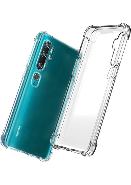 Xiaomi Mi Note 10 AntiShock Ultra Koruma Sert Kapak Şeffaf