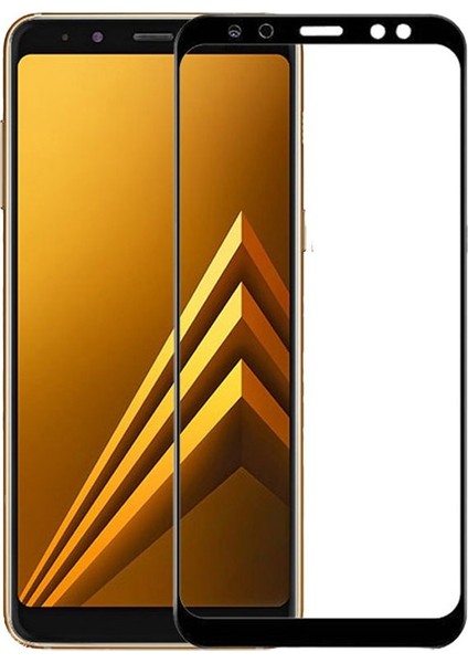 Samsung Galaxy A8 2018 Full Kapatan Fiber Nano Ekran Koruyucu Siyah