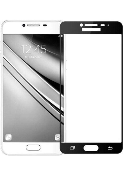Samsung Galaxy J7 Prime Full Kapatan Fiber Nano Ekran Koruyucu Siyah