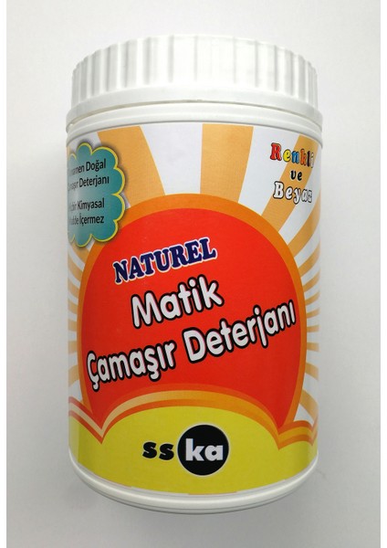 Toz Çamaşır Makine Deterjanı / %100 Doğal / Toz Deterjan - 900 Gr.