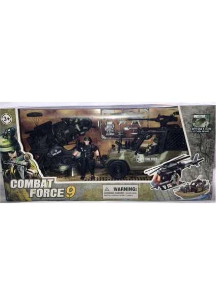 Mega Oyuncak Combat Force Jeep ve Motor Asker Seti