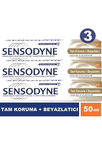 Diş Macunu 50 ml 3 Adet