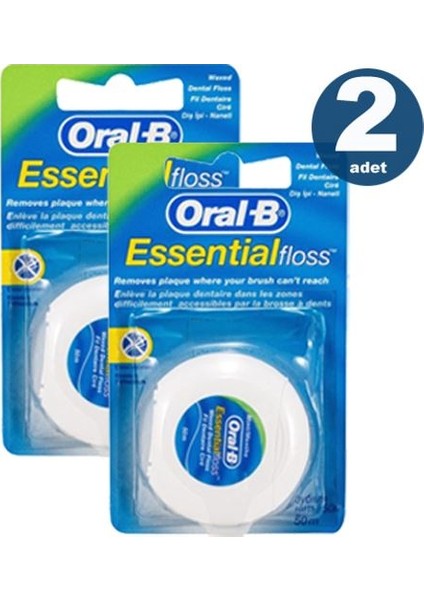 Essential Floss 50 m 2 Adet Diş İpi